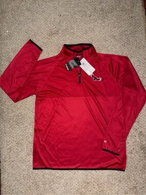 Saint Joseph’s University NCAA HAWKS Quarter-Zip Performance Athletic Top Medium